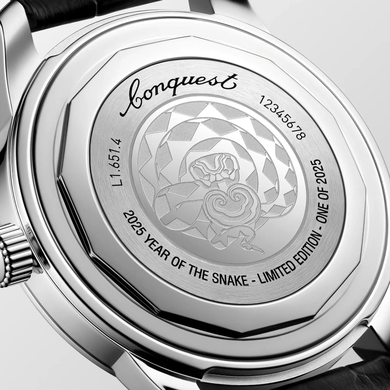 Longines orologio Conquest Heritage Year of the Snake Edition 40mm rosso automatico acciaio L1.651.4.09.2 Capodagli 1937