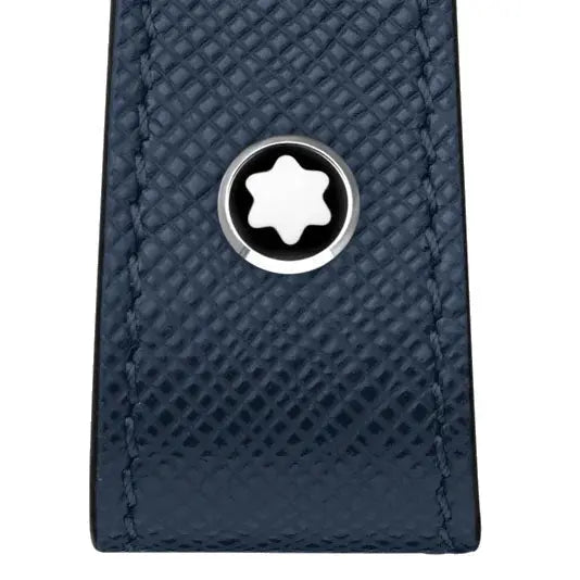 Montblanc portachiavi Sartorial con passante blu inchiostro 131735 Capodagli 1937