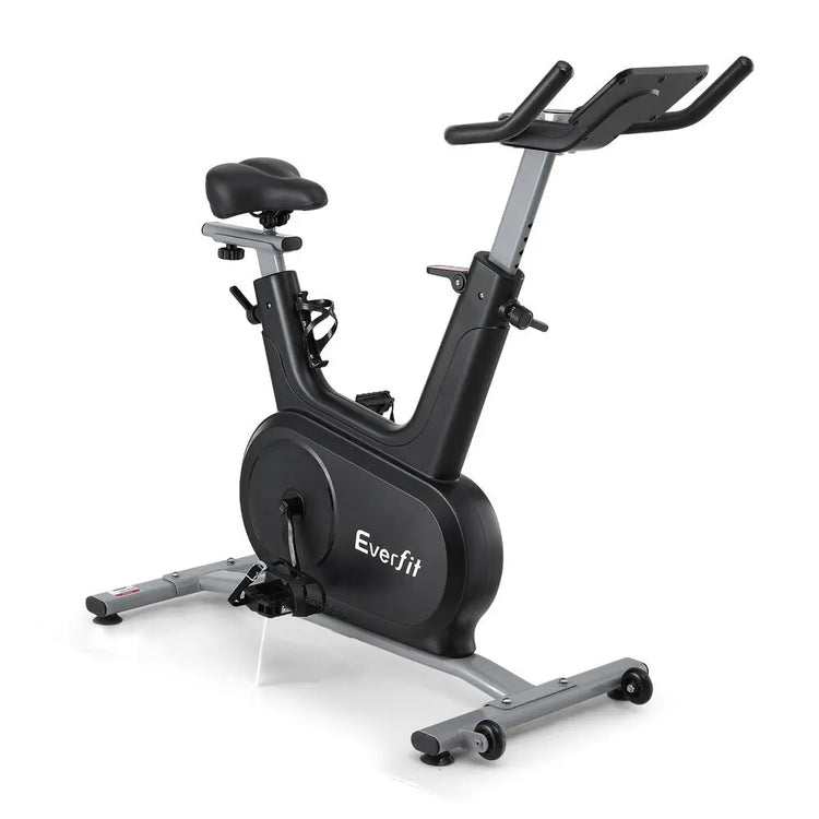 Everfit Exercise Bike Spin Bike Electromagnetic Smart Home Fitness 24-Level Resistance 120kg Bluetooth-2