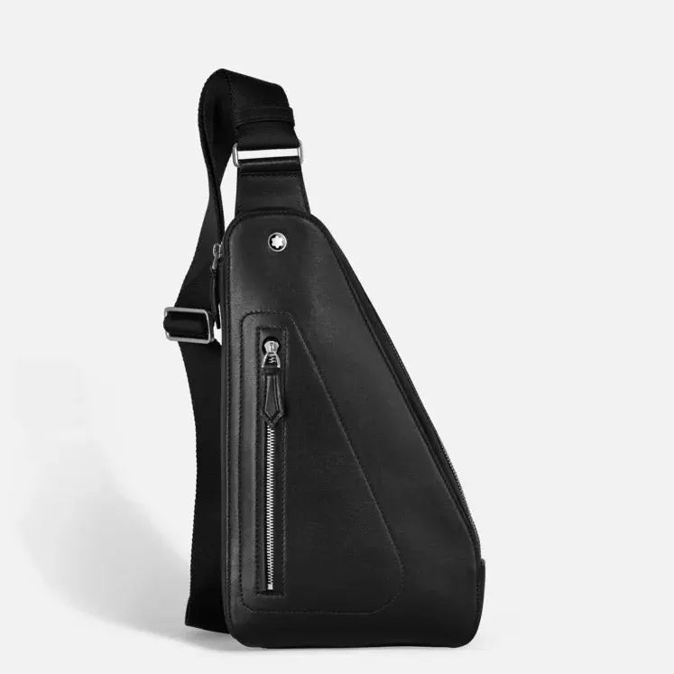 Montblanc borsa a tracolla Soft compatta nero 198742 Capodagli 1937