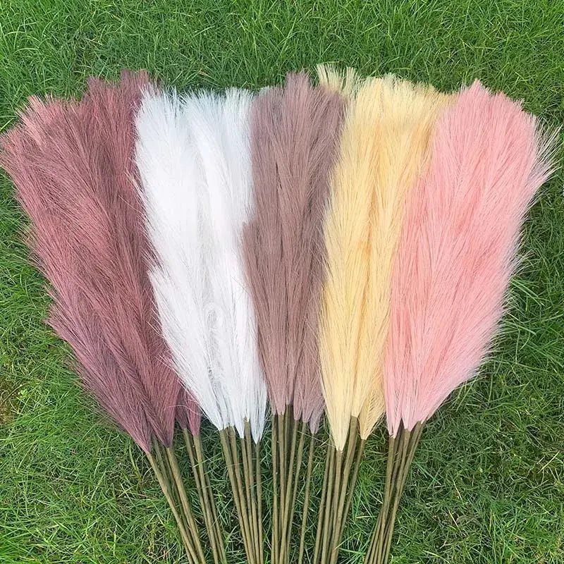 Artificial Pampas Grass Dried Reed Flowers 5pz 100cm Liebe - Making Life Easier