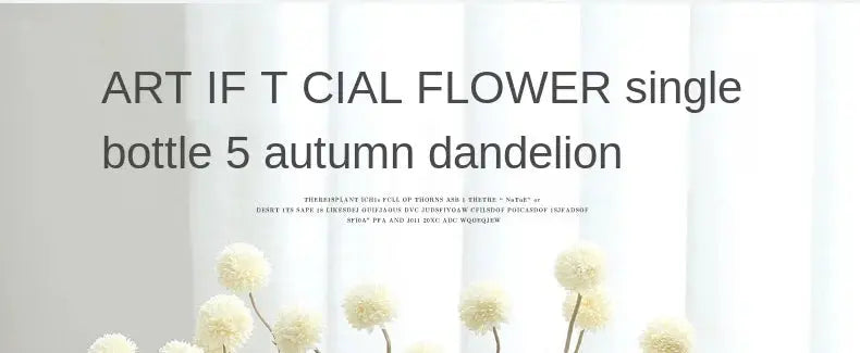 Artificial Flower Dandelion Small Thorn Ball Wedding or Home Decoration Liebe - Making Life Easier
