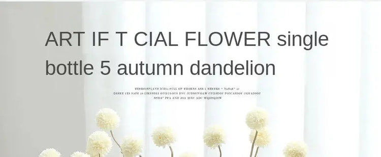 Artificial Flower Dandelion Small Thorn Ball Wedding or Home Decoration Liebe - Making Life Easier