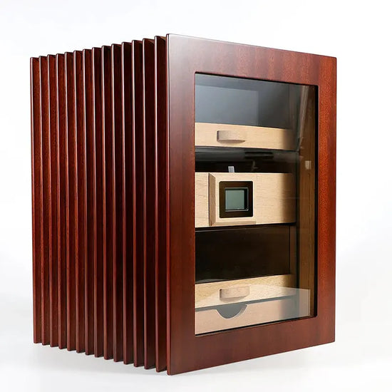 Eumidificatore elettronico per sigari ha ripiani di buona qualità realizzati in puro legno - My Hashtag Shop