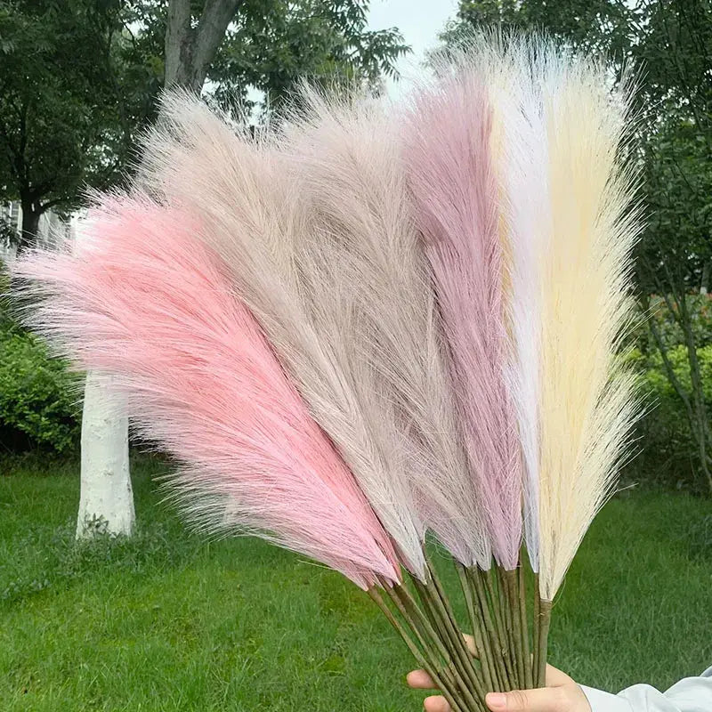 Artificial Pampas Grass Dried Reed Flowers 5pz 100cm Liebe - Making Life Easier