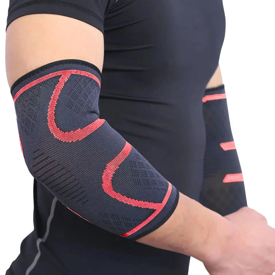 AOLIKES 1PCS Supporto per gomito Elastico Palestra Sport Gomito protettivo Pad Assorbe il sudore Sport Basket Manica del braccio Gomito Tutore - My Hashtag Shop