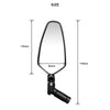 RIDERACE Motorcycle Bar Ends Rear View Mirror HASHTAG