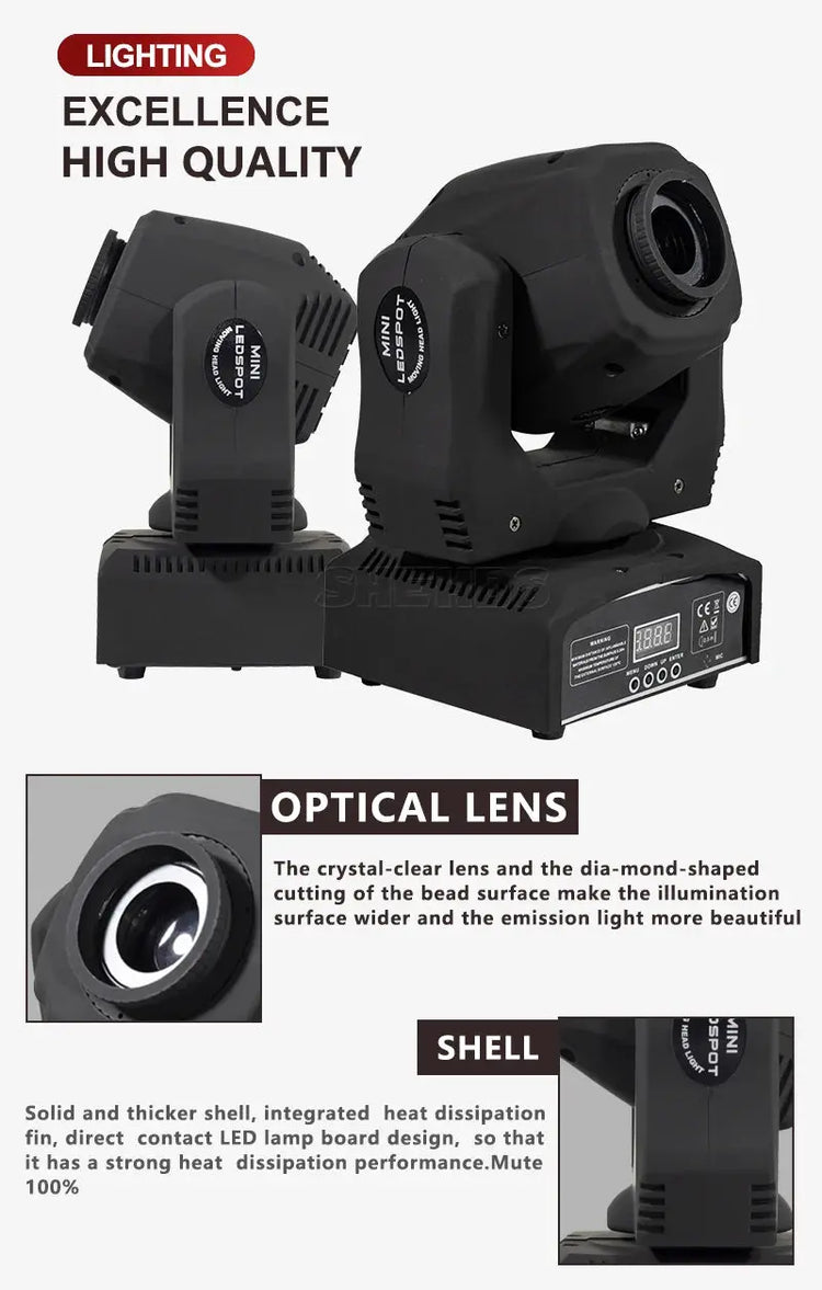 Good Technology LED 60W Testa mobile per illuminazione DMX512 Effetti scenici - My Hashtag Shop