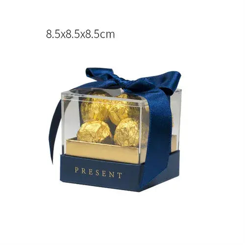 Acrylic Gift Box with Ribbon Transparent. Liebe - Making Life Easier