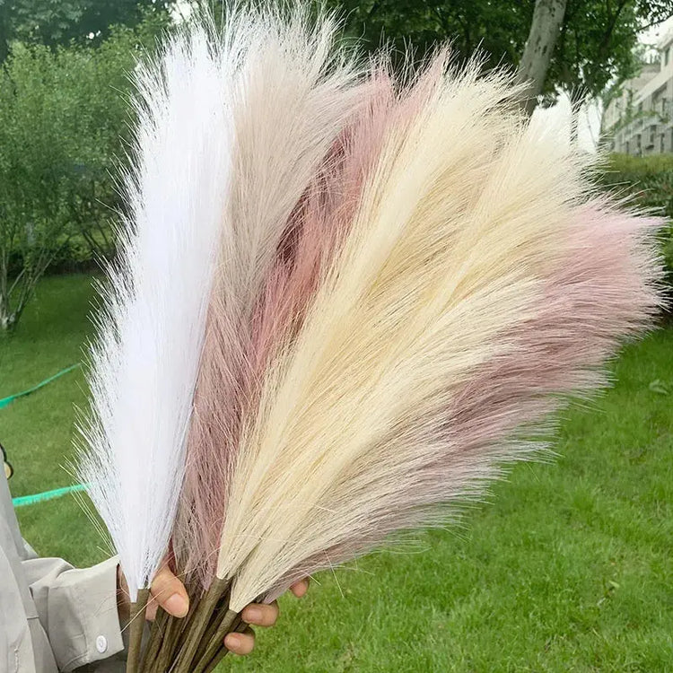 Artificial Pampas Grass Dried Reed Flowers 5pz 100cm Liebe - Making Life Easier