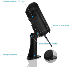 Telecamera fittizia telecamere di videosorveglianza cctv con antenna wifi LED IR a infrarossi lampeggiante telecamera finta di sicurezza alimentata a batteria HASHTAG