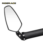 RIDERACE Motorcycle Bar Ends Rear View Mirror HASHTAG
