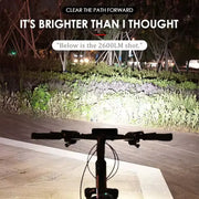 New Waterpoof 1400lm USB Rechargeable Power Bank 4000mah Aluminium Alloy Mountain Bike Night Riding Front Lamp LED Bicycle Light HASHTAG