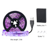 USB Battery Powered 5V Uv Led Strip 2835 Flexible Purple Black Light for Neon Party Decoration HASHTAG