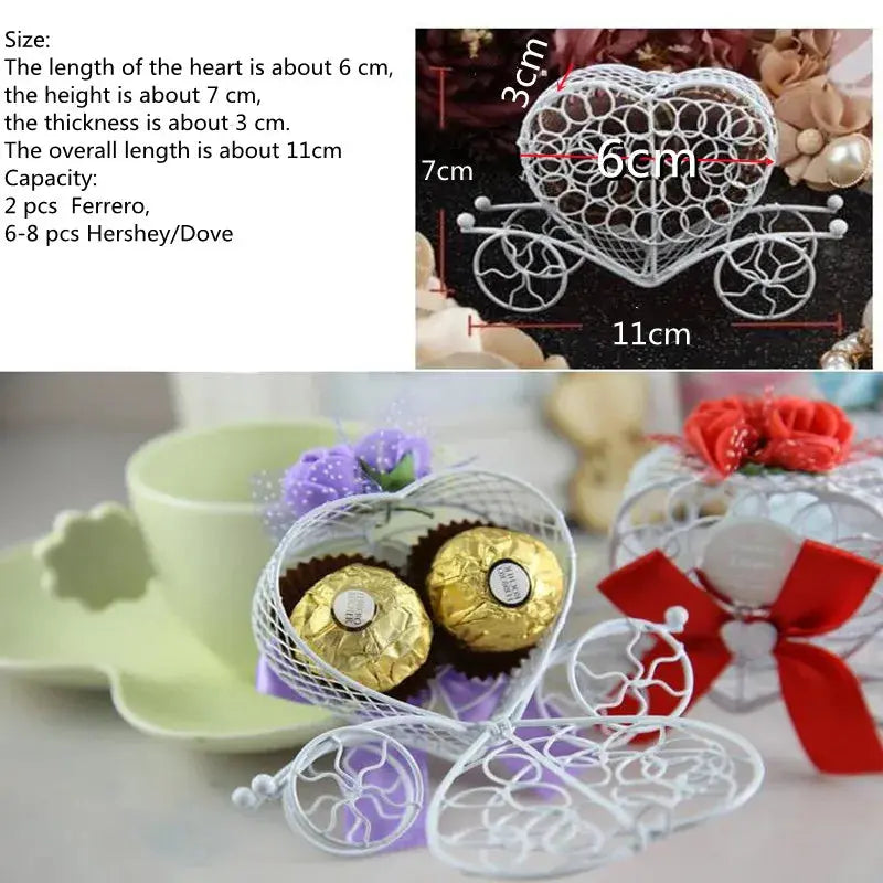 Carriage Designed Hollow Candy Box Wedding Decoration Chocolate Gift Package. Liebe - Making Life Easier