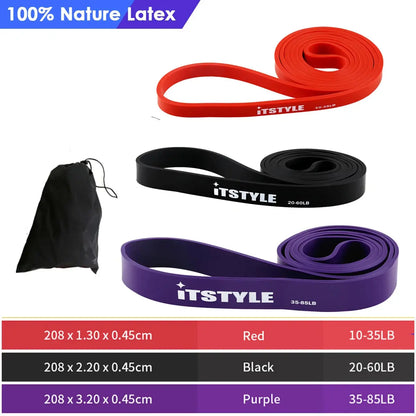 Fasce di resistenza per trazioni in gomma fitness, espansore di potenza Yoga Crossfit sospeso, 41" 208 cm - My Hashtag Shop