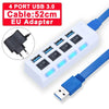 Hub USB 3.0 Hub USB 3 USB 2.0 Multi USB Splitter Adattatore di alimentazione Espansore multiplo 4/7 porte 2.0 con interruttore per accessori PC HASHTAG