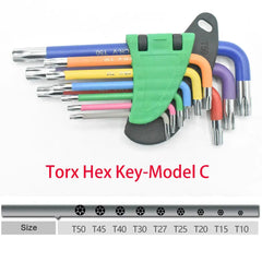 9 Piece Ball End Allen Hex Key Set Color HASHTAG