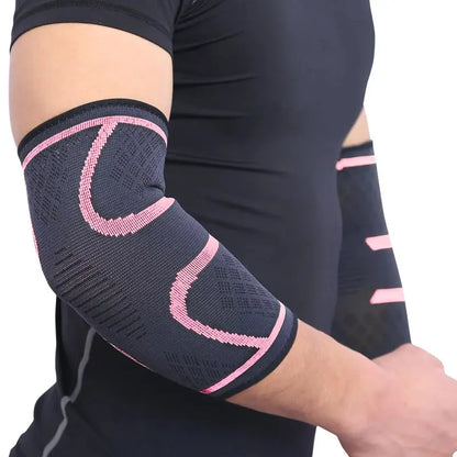 AOLIKES 1PCS Supporto per gomito Elastico Palestra Sport Gomito protettivo Pad Assorbe il sudore Sport Basket Manica del braccio Gomito Tutore - My Hashtag Shop