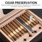 Humidor per sigari con coperchio in vetro, moderno portasigari in leg - My Hashtag Shop