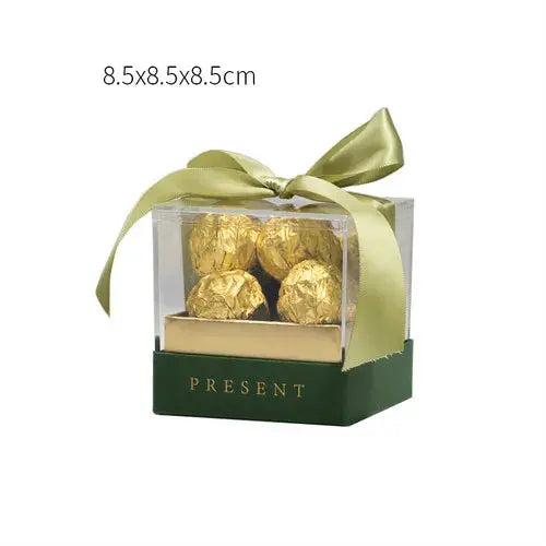 Acrylic Gift Box with Ribbon Transparent. Liebe - Making Life Easier