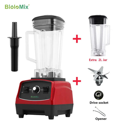 BPA Free 3HP 2200W Frullatore per carichi pesanti Frullatore Spremiagrumi Robot da cucina ad alta potenza Frullato di ghiaccio Bar Frullatore di frutta