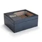 Humidor per sigari con coperchio in vetro, moderno portasigari in leg - My Hashtag Shop