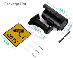 Telecamera fittizia telecamere di videosorveglianza cctv con antenna wifi LED IR a infrarossi lampeggiante telecamera finta di sicurezza alimentata a batteria HASHTAG