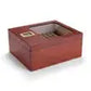 Humidor per sigari con coperchio in vetro, moderno portasigari in leg - My Hashtag Shop
