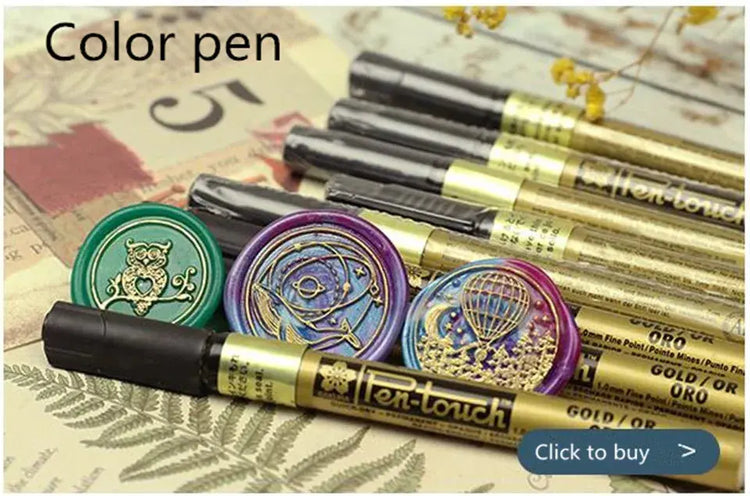 Sealing Wax Seal Stamp Ancient Classic 26 Letter A-Z Alphabet Initial - HASHTAG