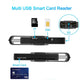 UTHAI per Windows 7 8 10 Linux OS, lettore di smart card USB SIM, per scheda bancaria IC/ID EMV SD TF Lettore di schede MMC USB-CCID ISO 7816 - My Hashtag Shop