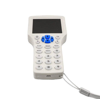 RFID Portable Handheld Access Key 125KHZ 13.56MHZ Key Fob Card Reader Copy Machine Duplicator Contactless RFID Smart Card Reader HASHTAG