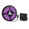 USB Battery Powered 5V Uv Led Strip 2835 Flexible Purple Black Light for Neon Party Decoration HASHTAG