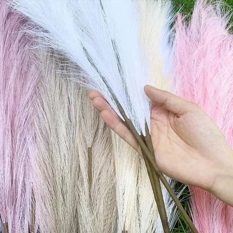 Artificial Pampas Grass Dried Reed Flowers 5pz 100cm Liebe - Making Life Easier