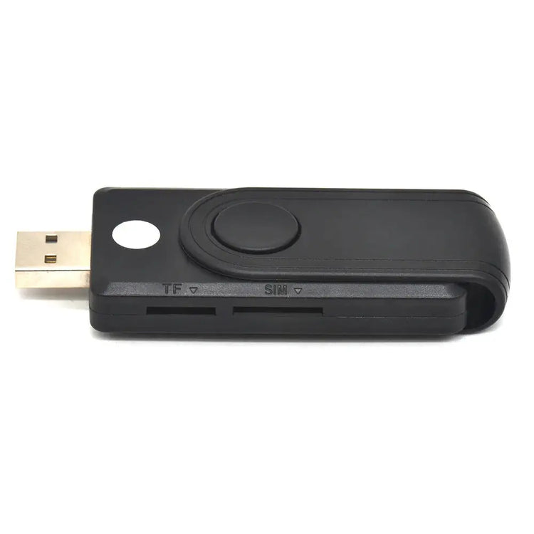 UTHAI per Windows 7 8 10 Linux OS, lettore di smart card USB SIM, per scheda bancaria IC/ID EMV SD TF Lettore di schede MMC USB-CCID ISO 7816 - My Hashtag Shop