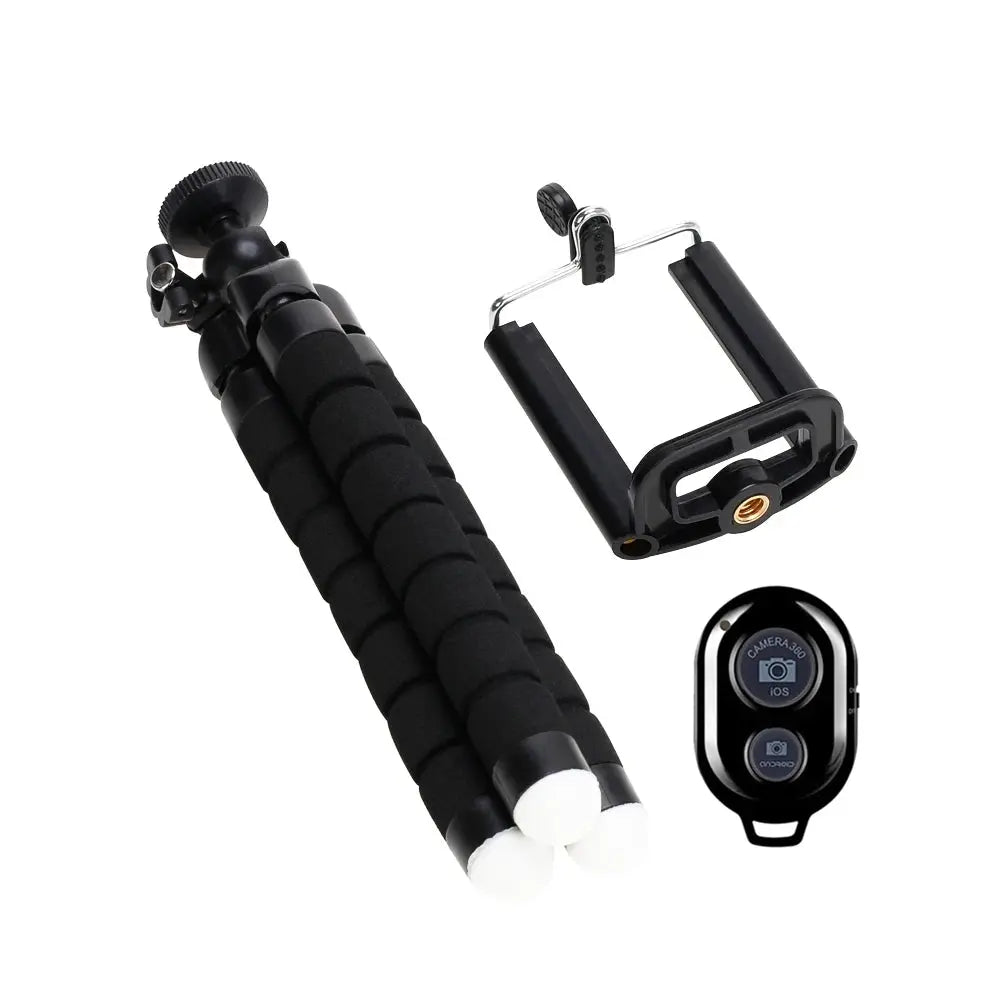 Treppiedi Treppiede per telefono Supporto per fotocamera mobile Clip Smartphone Monopiede Tripe Stand Octopus Mini Treppiede Stativ per telefono - My Hashtag Shop