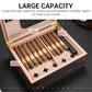 Humidor per sigari con coperchio in vetro, moderno portasigari in leg - My Hashtag Shop