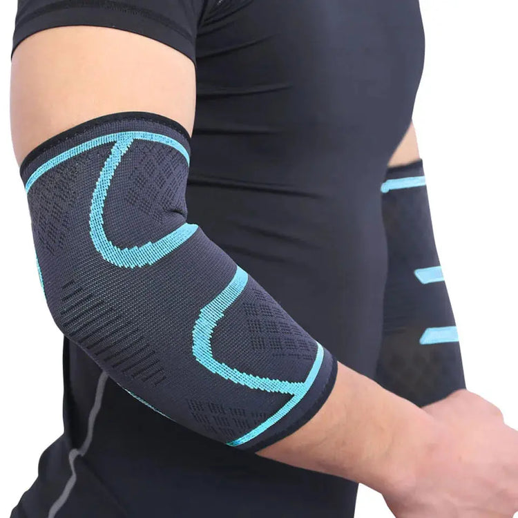 AOLIKES 1PCS Supporto per gomito Elastico Palestra Sport Gomito protettivo Pad Assorbe il sudore Sport Basket Manica del braccio Gomito Tutore - My Hashtag Shop