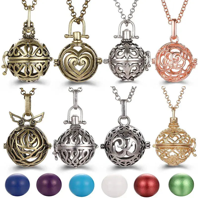 Chime Music Angel Ball Caller Locket Necklace Vintage Pregnancy Necklace. - HASHTAG
