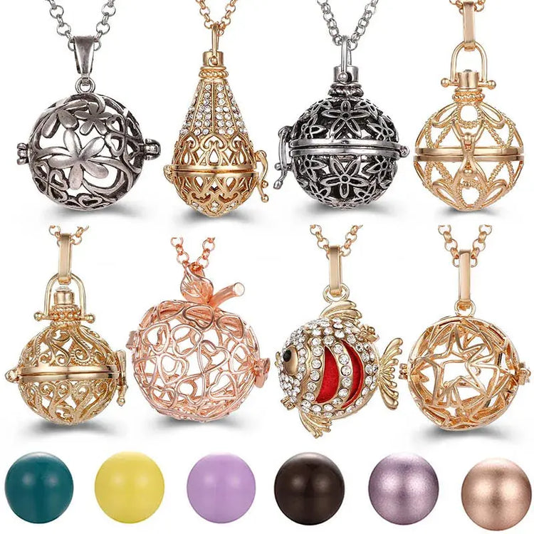 Chime Music Angel Ball Caller Locket Necklace Vintage Pregnancy Necklace. - HASHTAG
