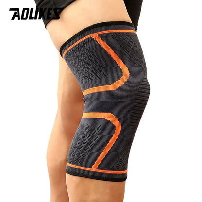 AOLIKES 1 pz Fitness Running ciclismo supporto per ginocchiere bretelle Nylon elastico Sport compressione ginocchiera manica per basket - My Hashtag Shop