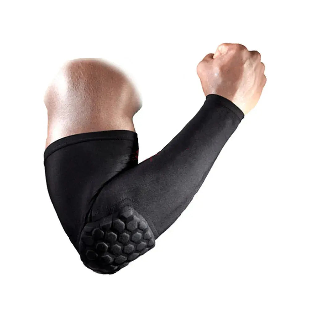 1pc manica del braccio fascia da braccio supporto del gomito manica del braccio da basket traspirante calcio sicurezza sport gomito protezione tutore - My Hashtag Shop