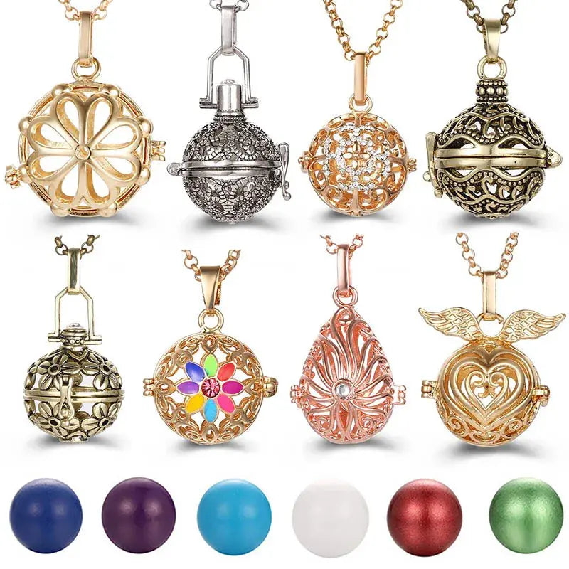 Chime Music Angel Ball Caller Locket Necklace Vintage Pregnancy Necklace. - HASHTAG