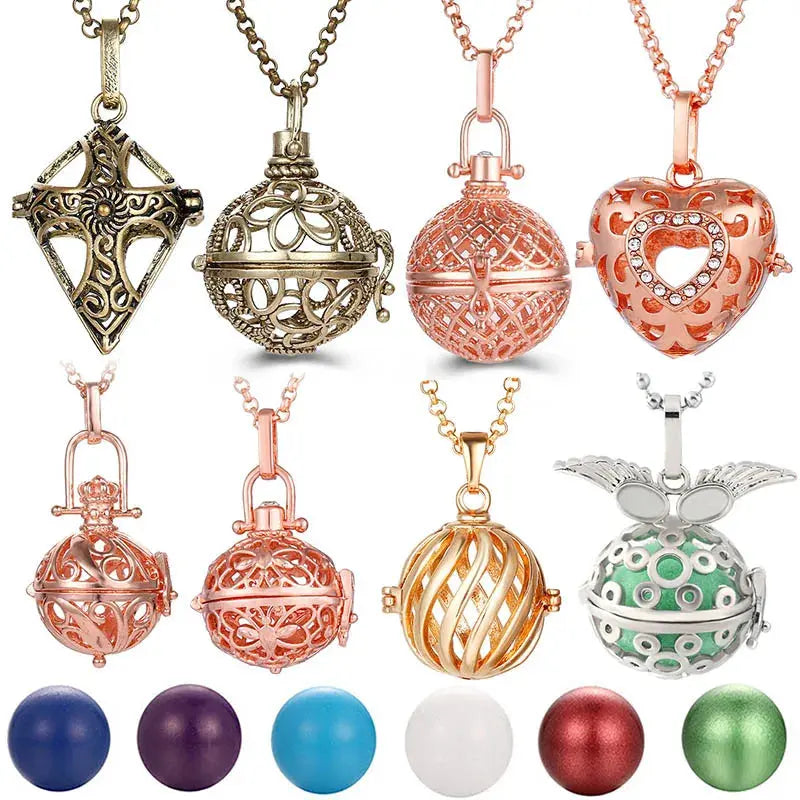 Chime Music Angel Ball Caller Locket Necklace Vintage Pregnancy Necklace. - HASHTAG