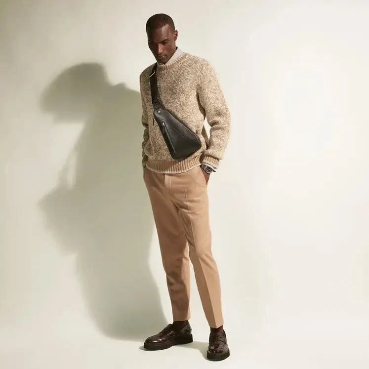 Montblanc borsa a tracolla Soft compatta nero 198742 Capodagli 1937