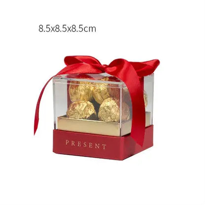 Acrylic Gift Box with Ribbon Transparent. Liebe - Making Life Easier