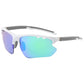 New UV400 PC Semi-Rimless Frame Men Women Riding Sun Glasses Cycling Glasses Men Polarized Sport Sunglasses with logo