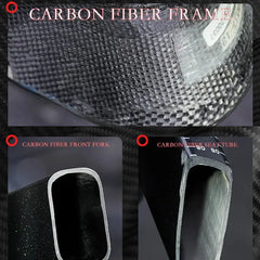 Thru Axle Disc Carbon Road Bike - 11-Speed Aero Racing Bike for Competitive Cycling & Triathlon Training HASHTAG