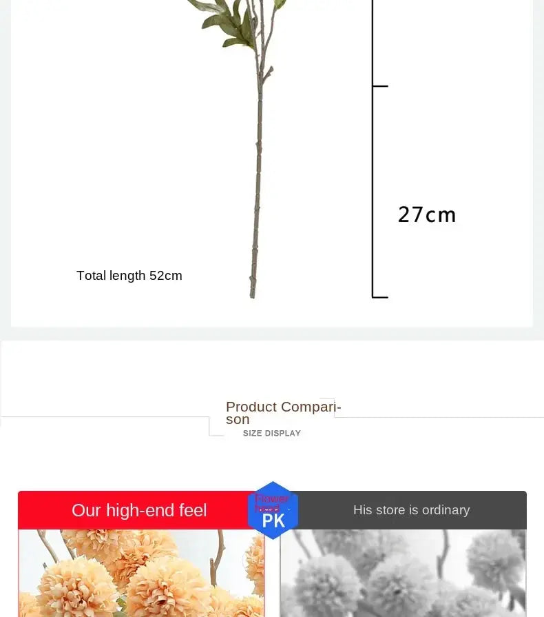 Artificial Flower Dandelion Small Thorn Ball Wedding or Home Decoration Liebe - Making Life Easier