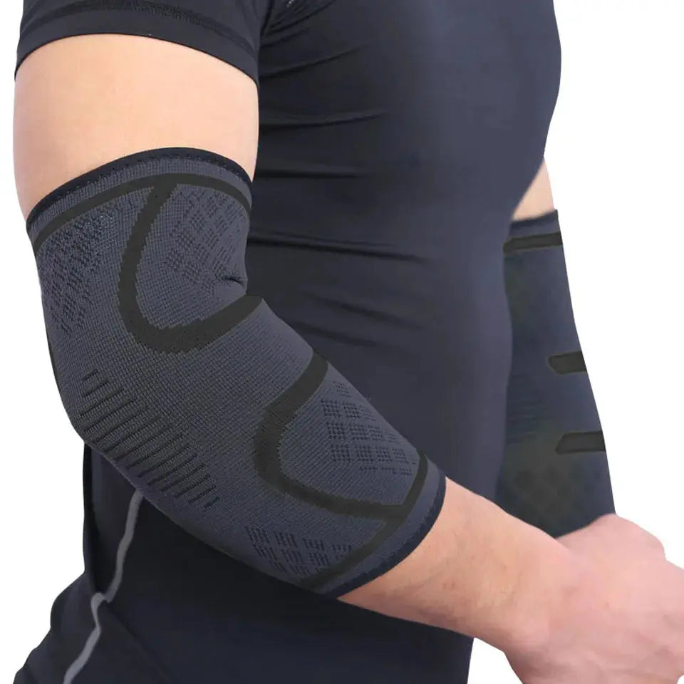 AOLIKES 1PCS Supporto per gomito Elastico Palestra Sport Gomito protettivo Pad Assorbe il sudore Sport Basket Manica del braccio Gomito Tutore - My Hashtag Shop
